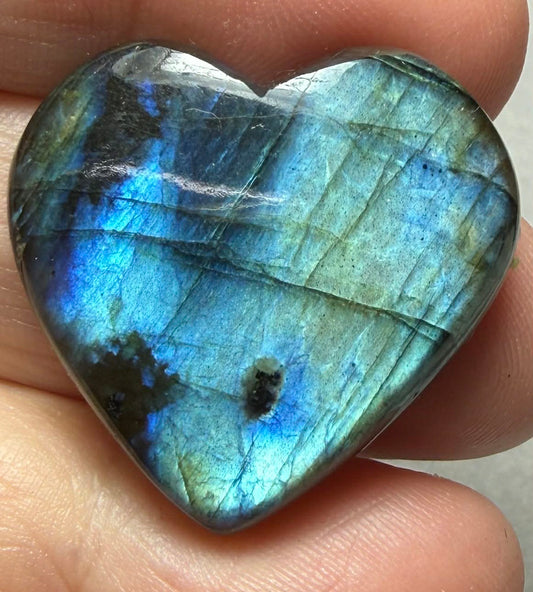 Heart 27x28mm Labradorite Cabochon 46