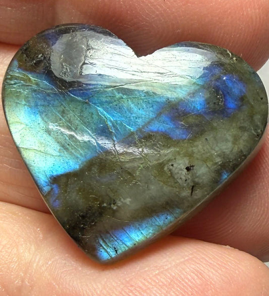 Heart 23x27mm Labradorite Cabochon 47