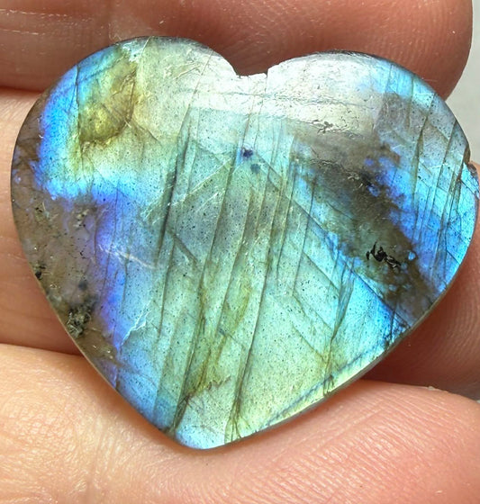 Heart 24x28mm Labradorite Cabochon 48