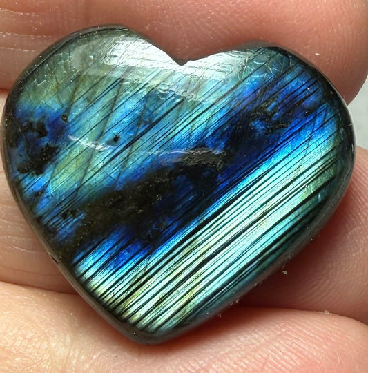 Heart 23x27mm Labradorite Cabochon 54