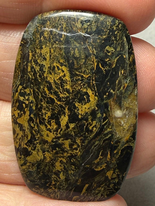 Rectangle 39x25mm Iron Mustang Turquoise Mix Cabochon 03