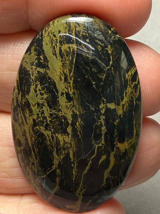 Oval 40x25mm Iron Mustang Turquoise Mix Cabochon 10