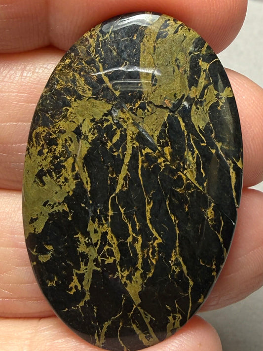 Oval 39x25mm Iron Mustang Turquoise Mix Cabochon 13