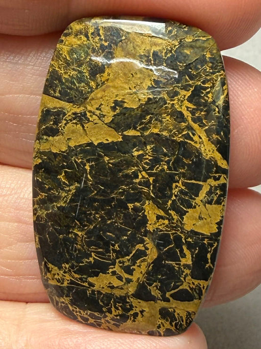 Rectangle 37x23mm Iron Mustang Turquoise Mix Cabochon 18