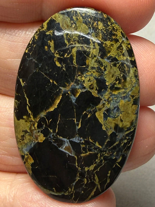 Oval 40x25mm Iron Mustang Turquoise Mix Cabochon 22