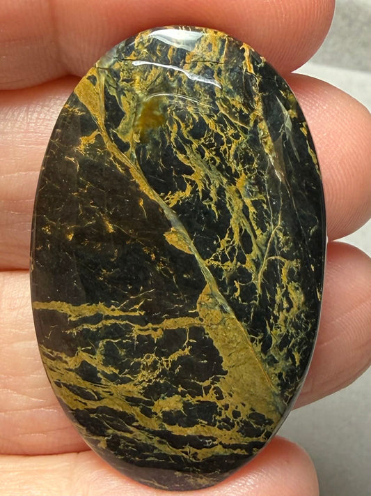 Oval 40x25mm Iron Mustang Turquoise Mix Cabochon 30