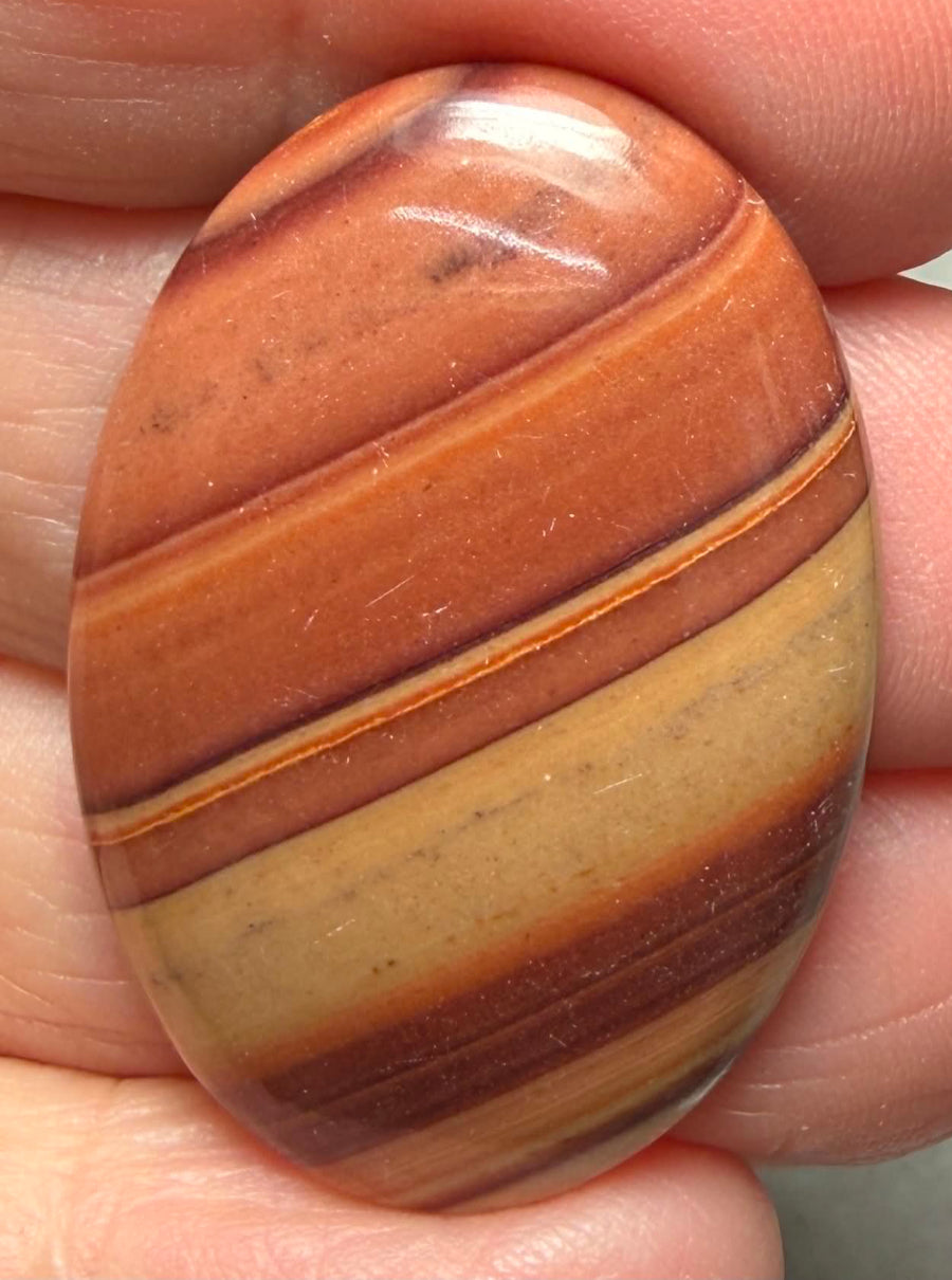 Oval 36x25mm Rolling Hills Wave Dolomite Cabochon 33