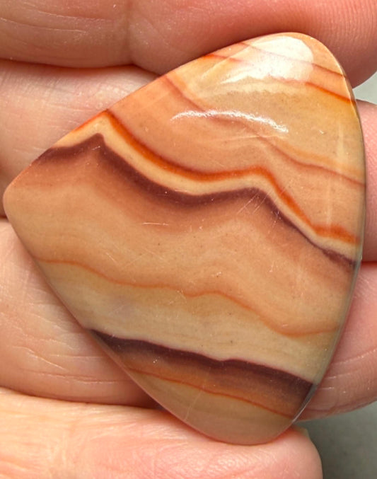 Teardrop 33x37mm Rolling Hills Wave Dolomite Cabochon 41