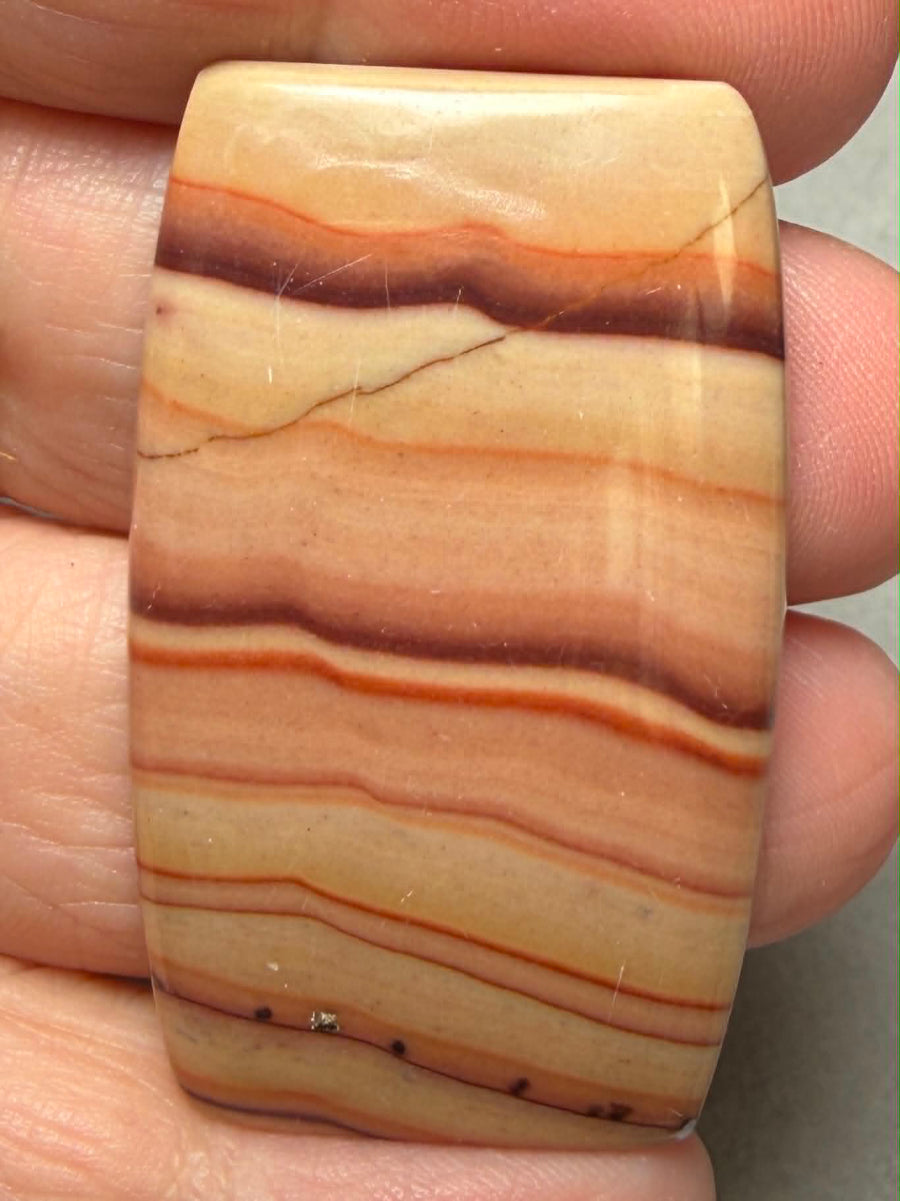 Rectangle 44x27mm Rolling Hills Wave Dolomite Cabochon 45
