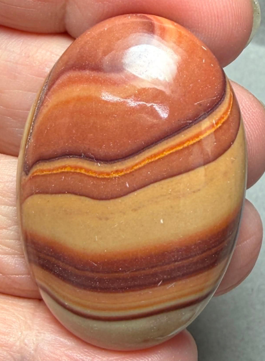 Oval 43x29mm Rolling Hills Wave Dolomite Cabochon 52