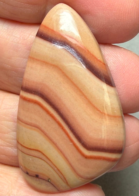 Freeform 45x26mm Rolling Hills Wave Dolomite Cabochon 55