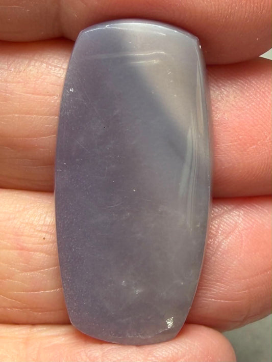 Freeform 33x17mm Purple Chalcedony Cabochon 07