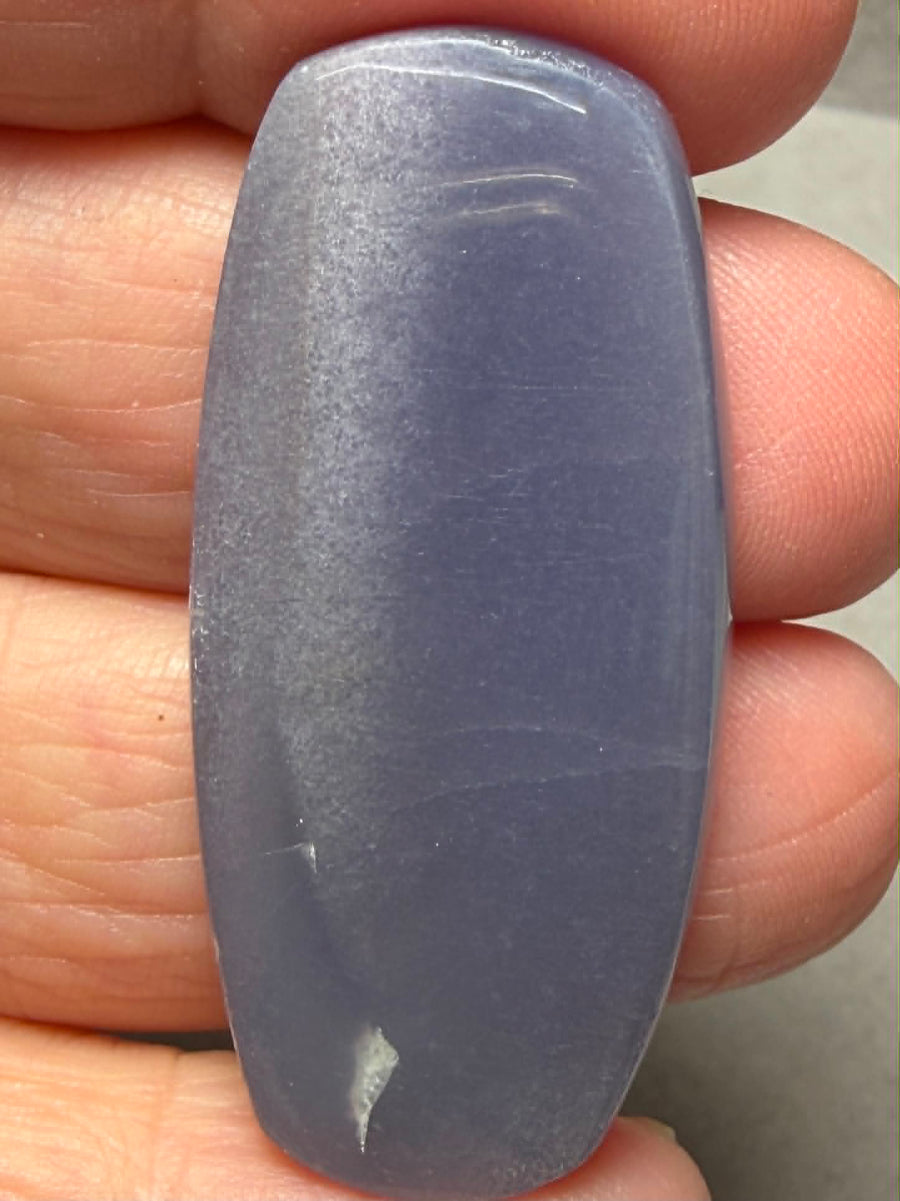 Freeform 43x20mm Purple Chalcedony Cabochon 11