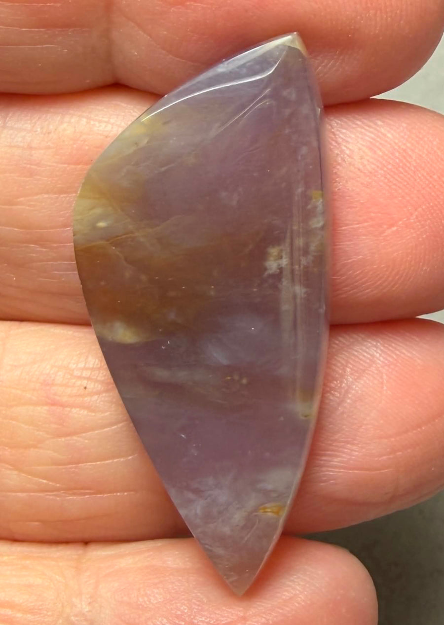 Freeform 39x18mm Purple Chalcedony Cabochon 12
