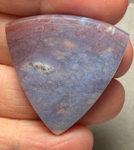 Freeform 34x33mm Purple Chalcedony Cabochon 19