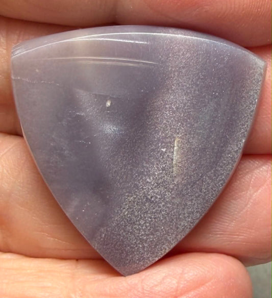 Freeform 31x30mm Purple Chalcedony Cabochon 23