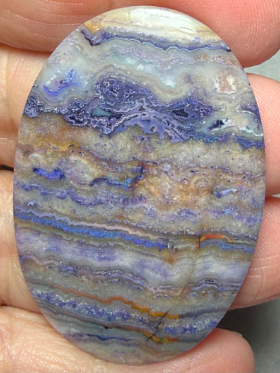 Oval 47x33mm Coloured Crazy Lace Jasper Cabochon 10