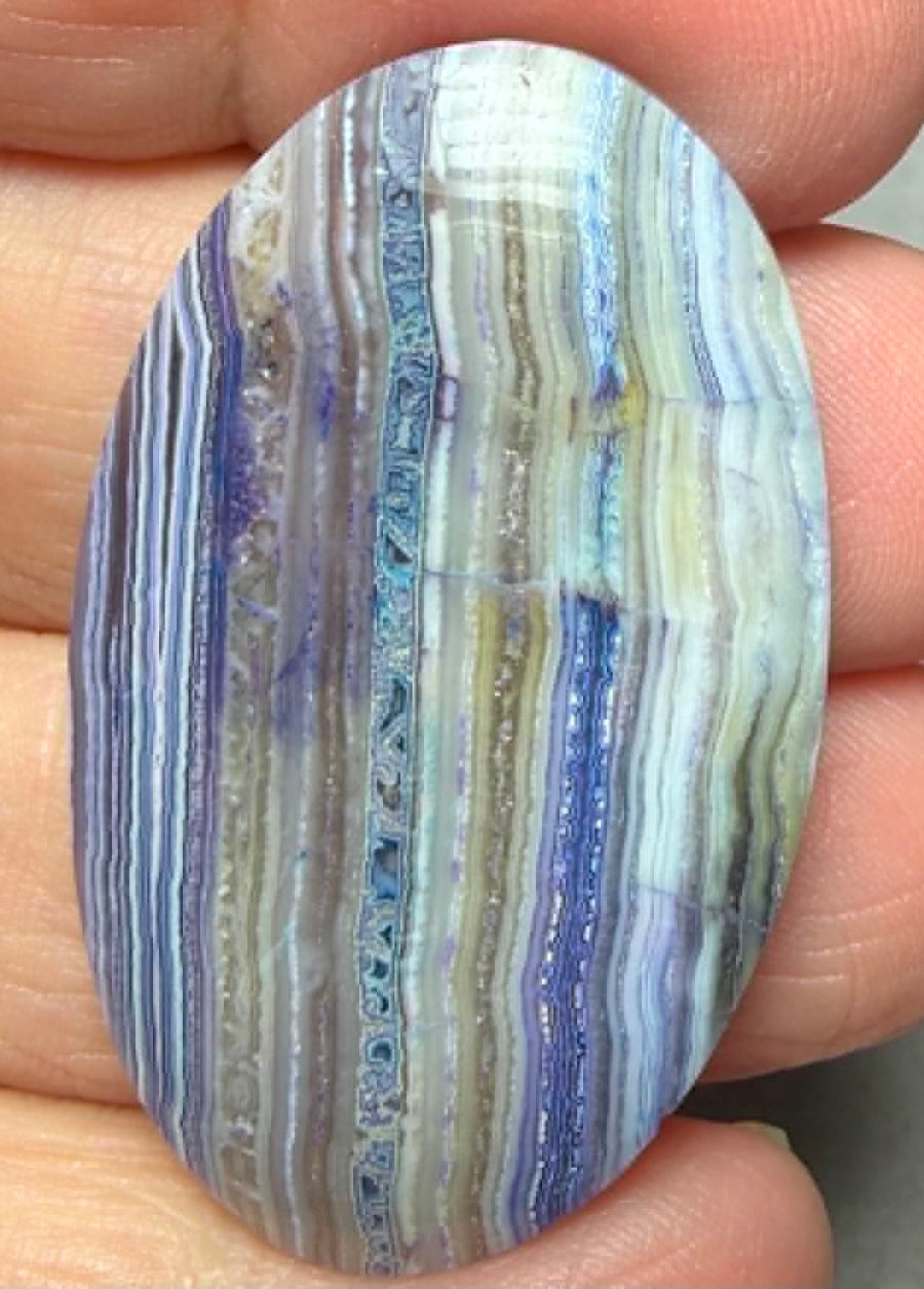 Oval 43x25mm Coloured Crazy Lace Jasper Cabochon 14