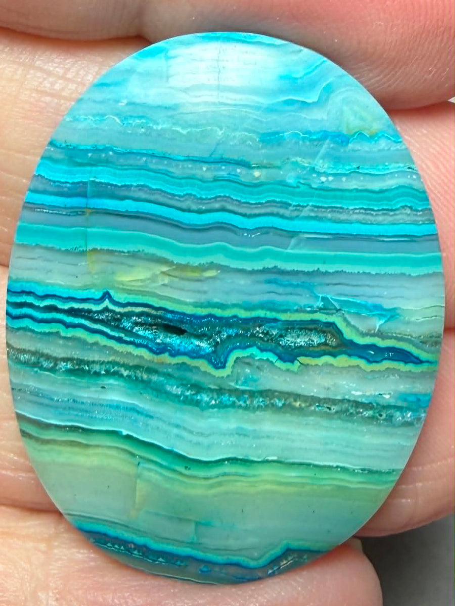 Oval 34x27mm Coloured Crazy Lace Jasper Cabochon 16