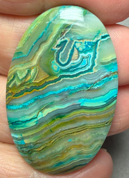 Oval 44x28mm Coloured Crazy Lace Jasper Cabochon 17