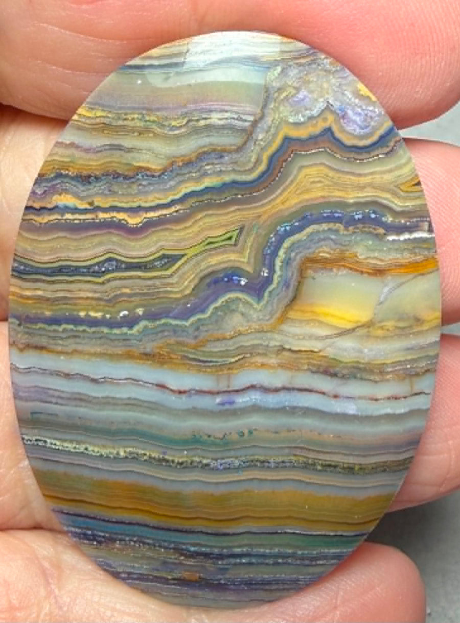 Oval 49x35mm Coloured Crazy Lace Jasper Cabochon 27