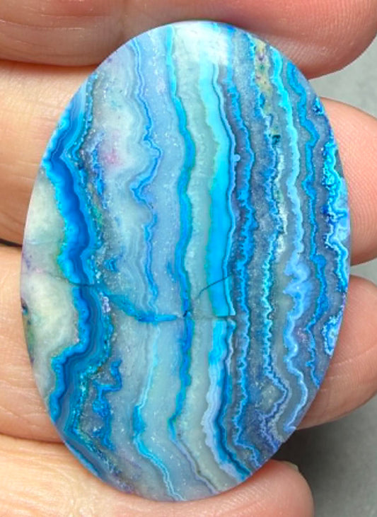 Oval 44x29mm Coloured Crazy Lace Jasper Cabochon 28