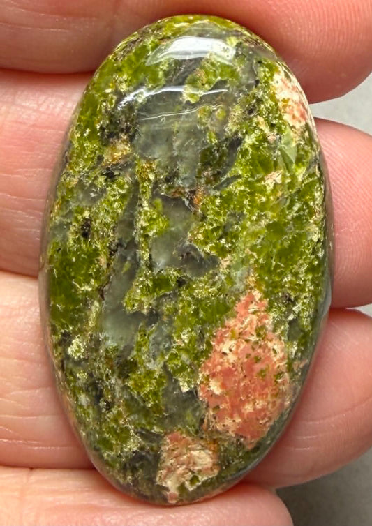 Oval 39x23mm Unakite Cabochon 24