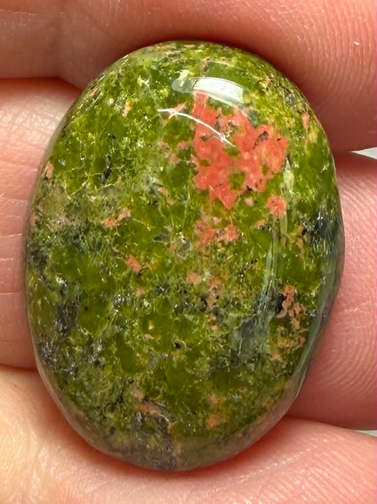 Oval 25x18mm Unakite Cabochon 27