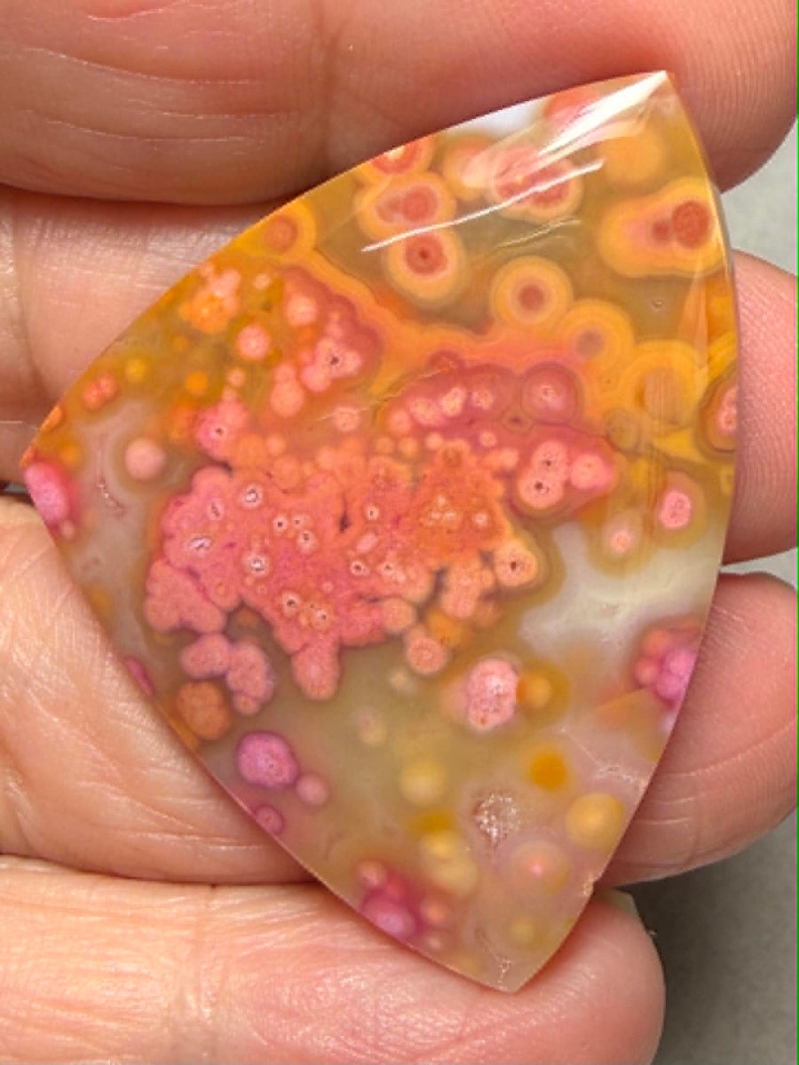 Freeform 43x33mm Coloured Ocean Jasper Cabochon 10