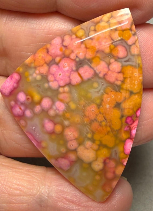 Freeform 45x33mm Coloured Ocean Jasper Cabochon 25