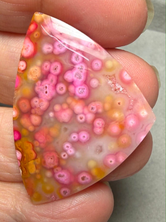 Freeform 43x31mm Coloured Ocean Jasper Cabochon 27
