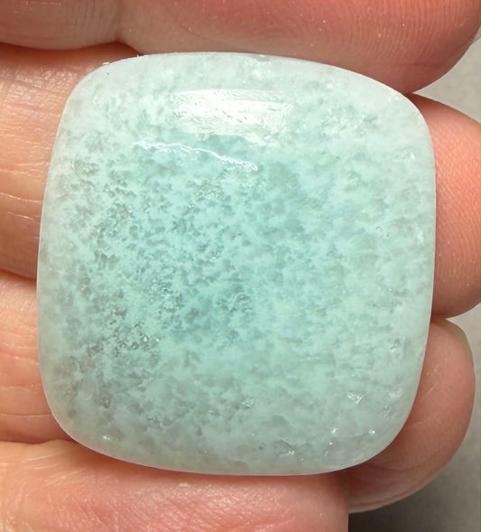 Rectangle 27x25mm Caribbean Blue Calcite Cabochon 36