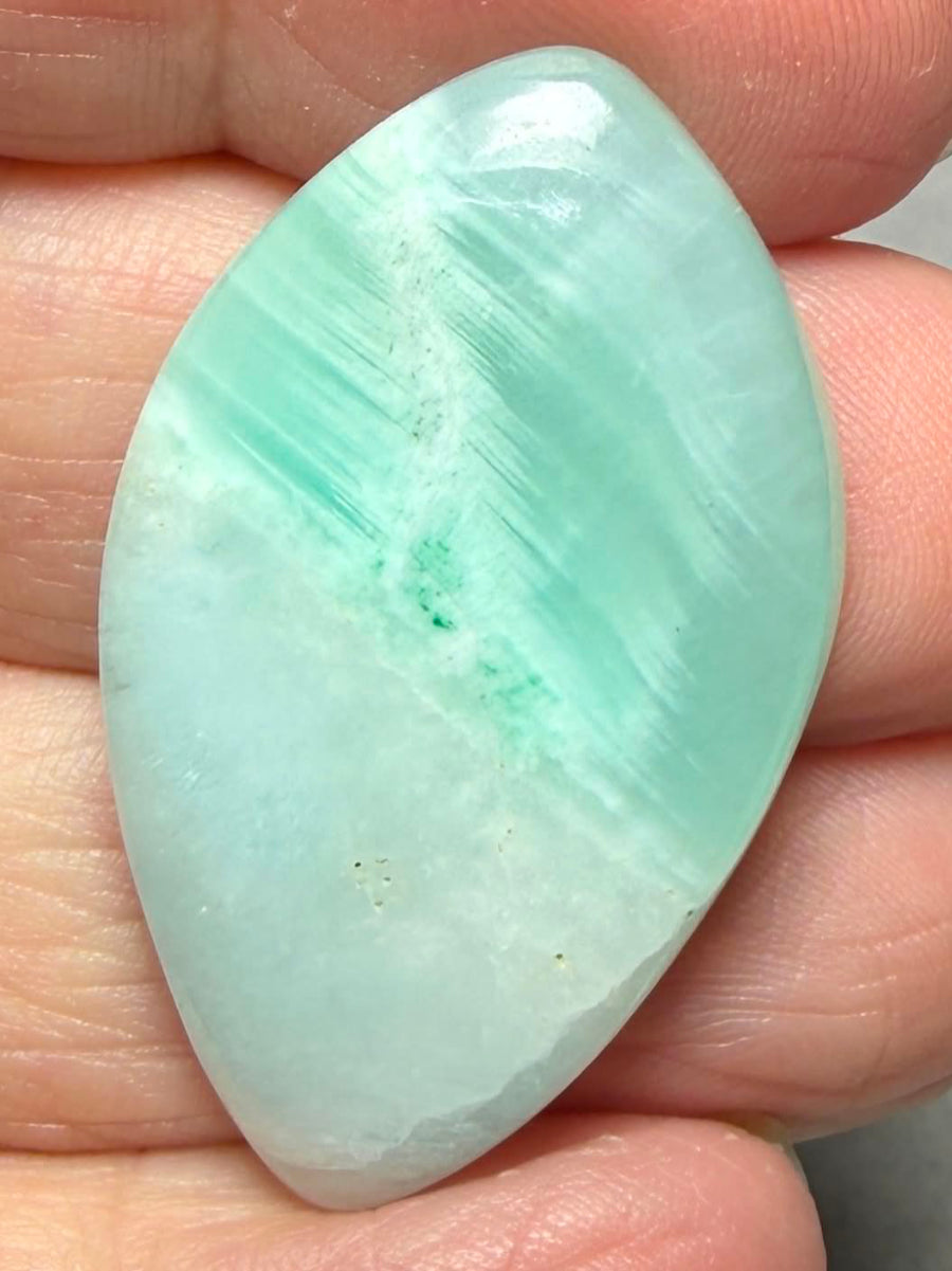 Freeform 37x22mm Caribbean Blue Calcite Cabochon 46