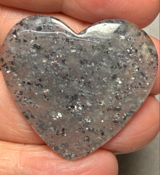 Heart 32x35mm Galaxy Star Sunstone Cabochon 14