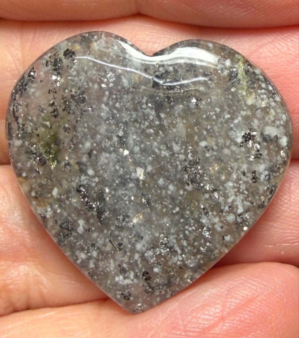 Heart 28x29mm Galaxy Star Sunstone Cabochon 16