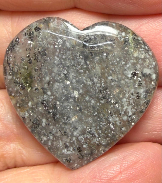 Heart 28x29mm Galaxy Star Sunstone Cabochon 16