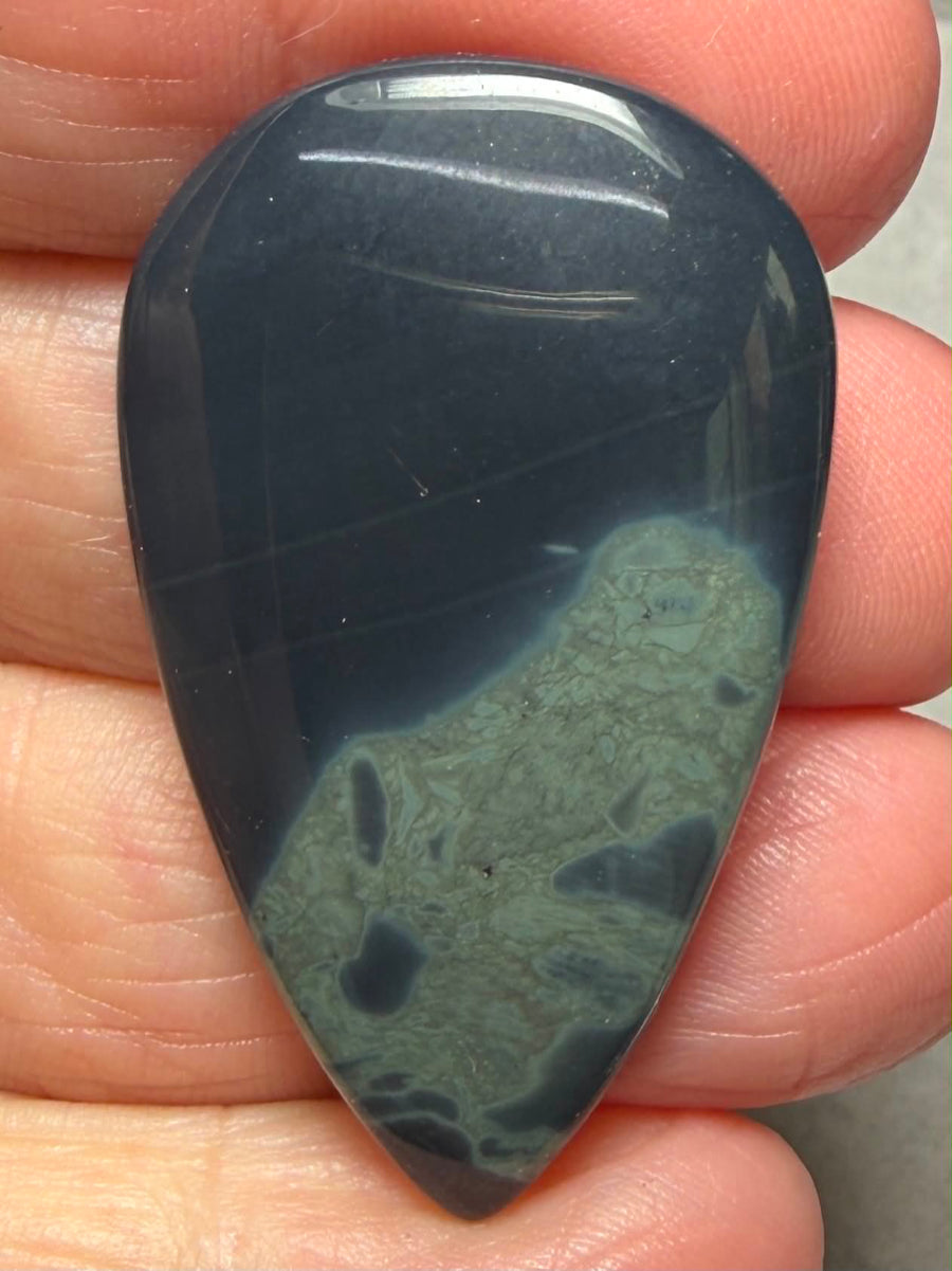 Teardrop 41x24mm Cobweb Jasper Cabochon 18