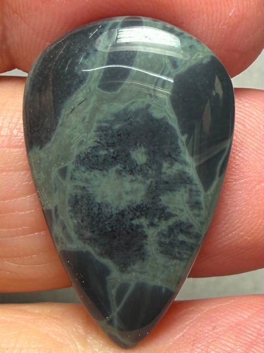 Teardrop 29x18mm Cobweb Jasper Cabochon 24