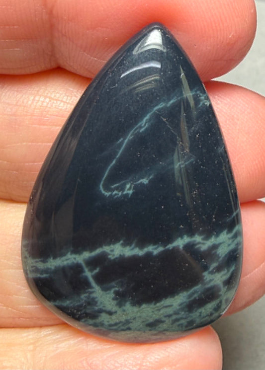 Teardrop 38x26mm Cobweb Jasper Cabochon 25