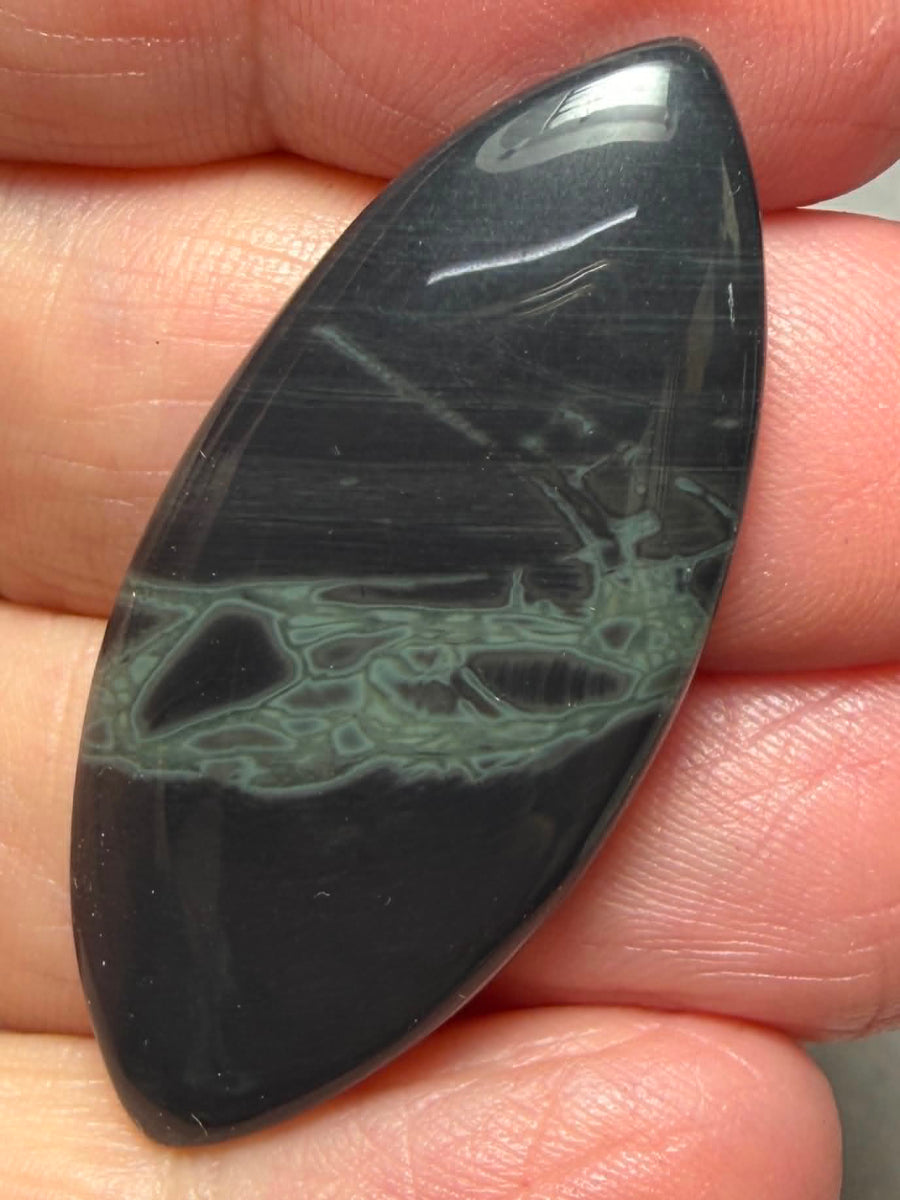 Marquise 42x19mm Cobweb Jasper Cabochon 26