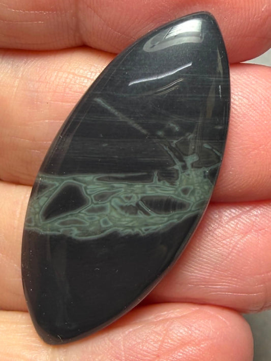 Marquise 42x19mm Cobweb Jasper Cabochon 26