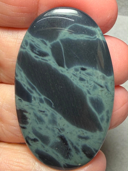 Oval 49x29mm Cobweb Jasper Cabochon 33