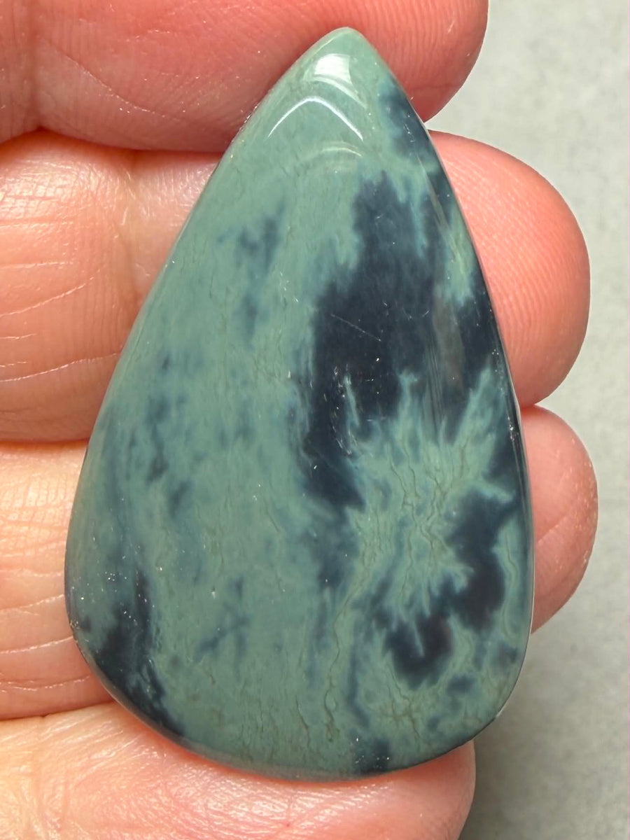 Teardrop 37x23mm Cobweb Jasper Cabochon 50
