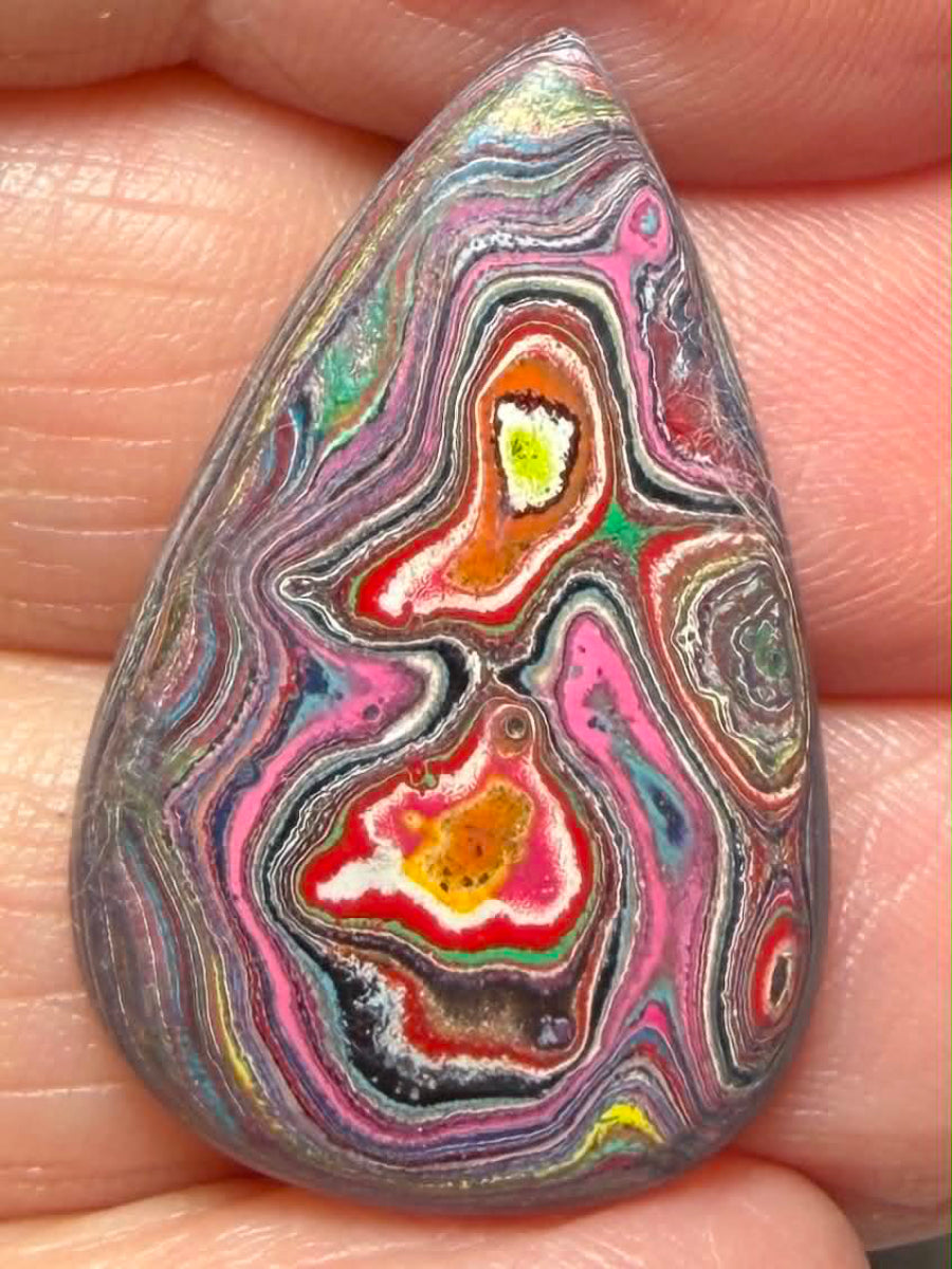Teardrop 29x18mm Funkite Cabochon 06
