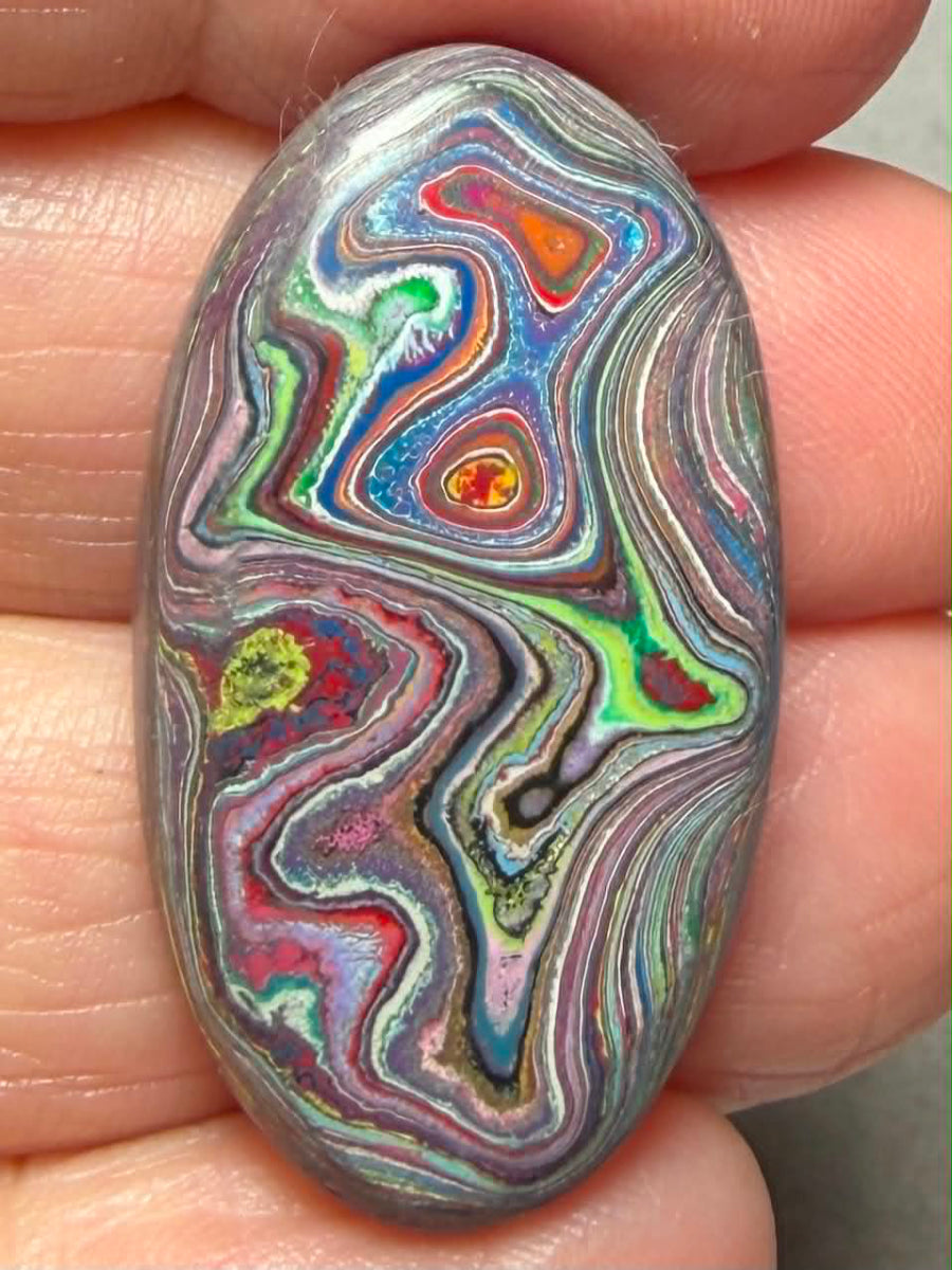 Oval 33x18mm Funkite Cabochon 07