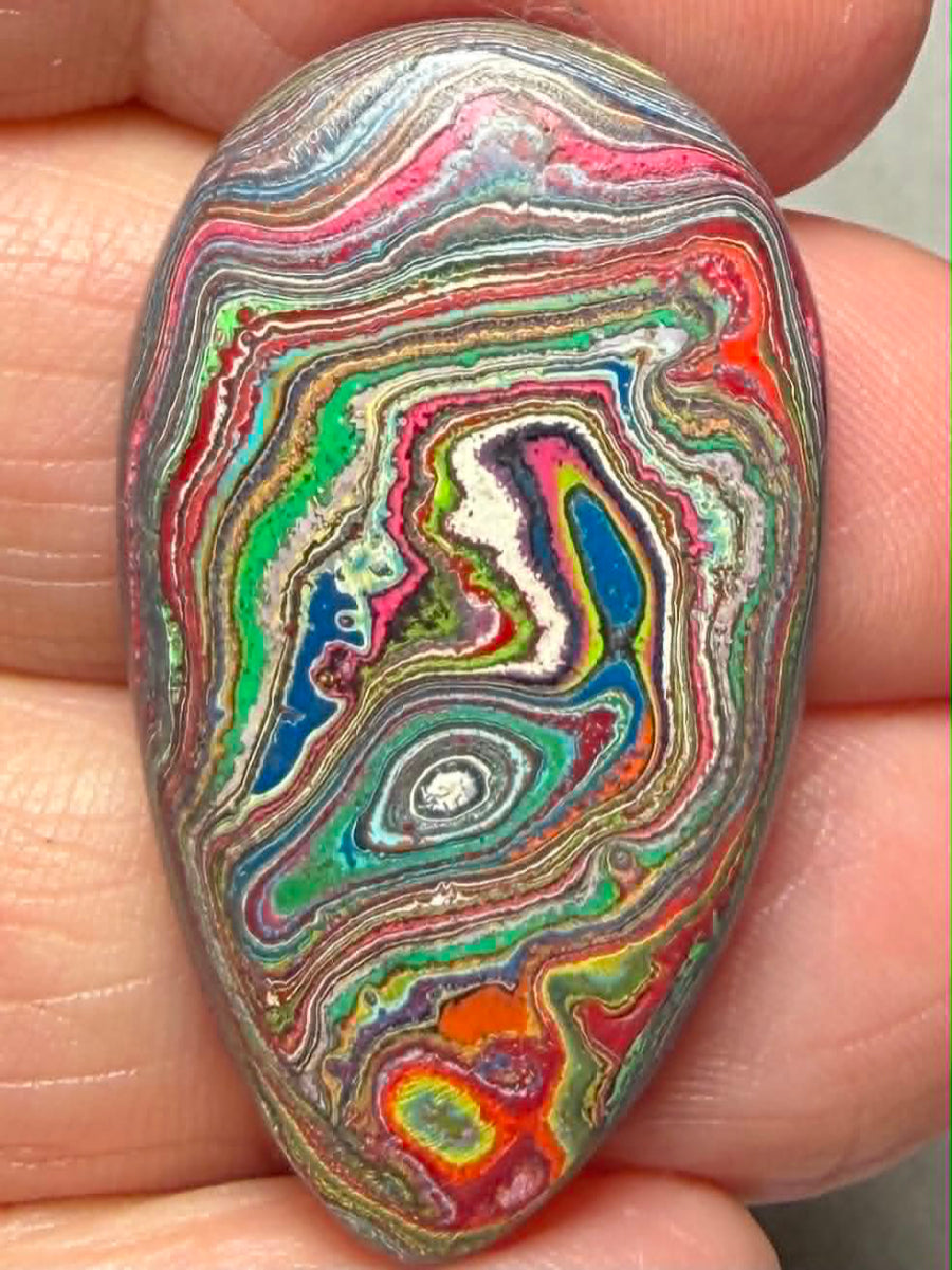 Teardrop 34x20mm Funkite Cabochon 08