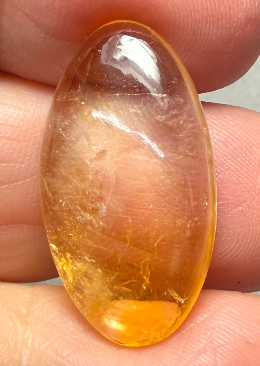 Oval 27x14mm Citrine Cabochon 26