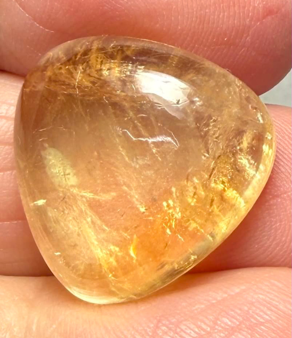 Teardrop 18x19mm Citrine Cabochon 39
