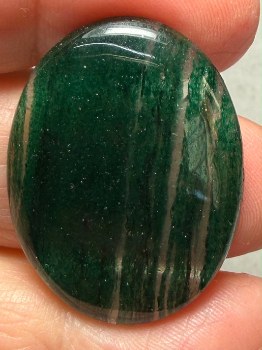 Oval 32x24mm Green Aventurine Cabochon 02