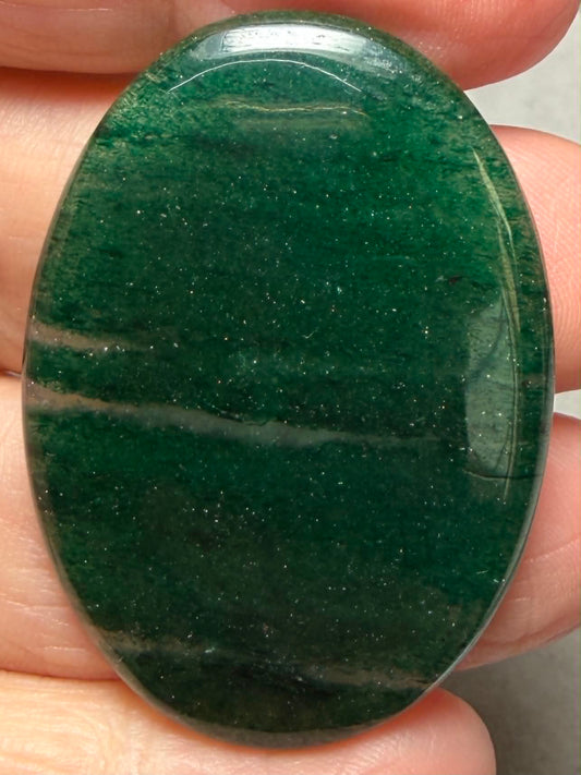 Oval 43x31mm Green Aventurine Cabochon 11